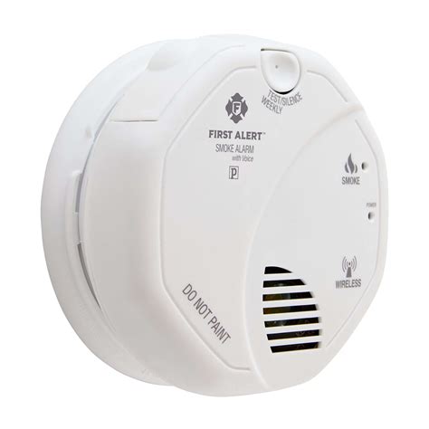 8 lbs. . First alert wireless interconnect battery operated smoke alarm with voice location sa511b